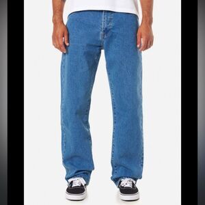 Men’s George regular medium wash jeans 38x 29 straight leg retro 100% cotton